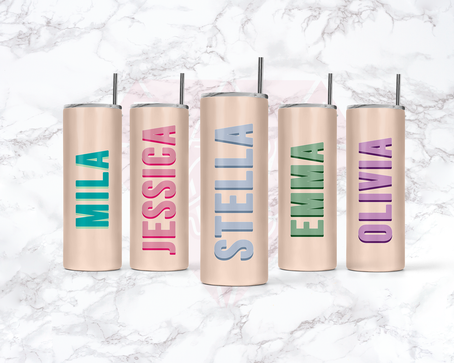 Shadow Monogram Bachelorette Tumblers