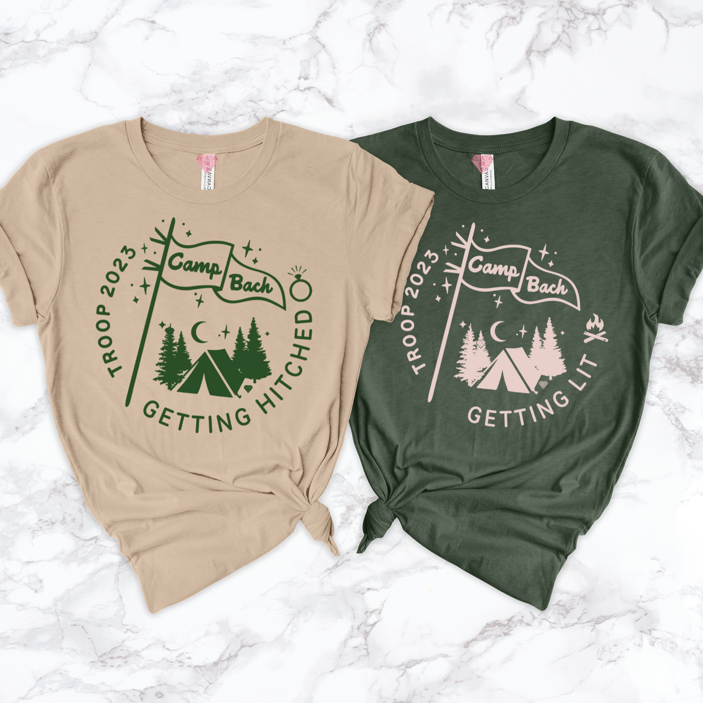 Camp Bachelorette Tee Shirts