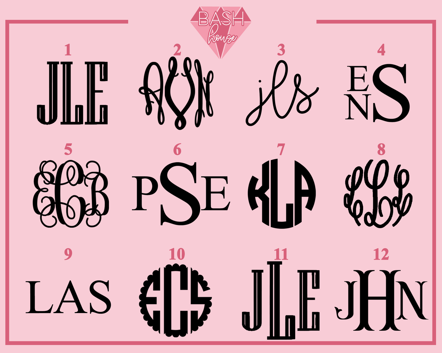 Simple Monogram Tote