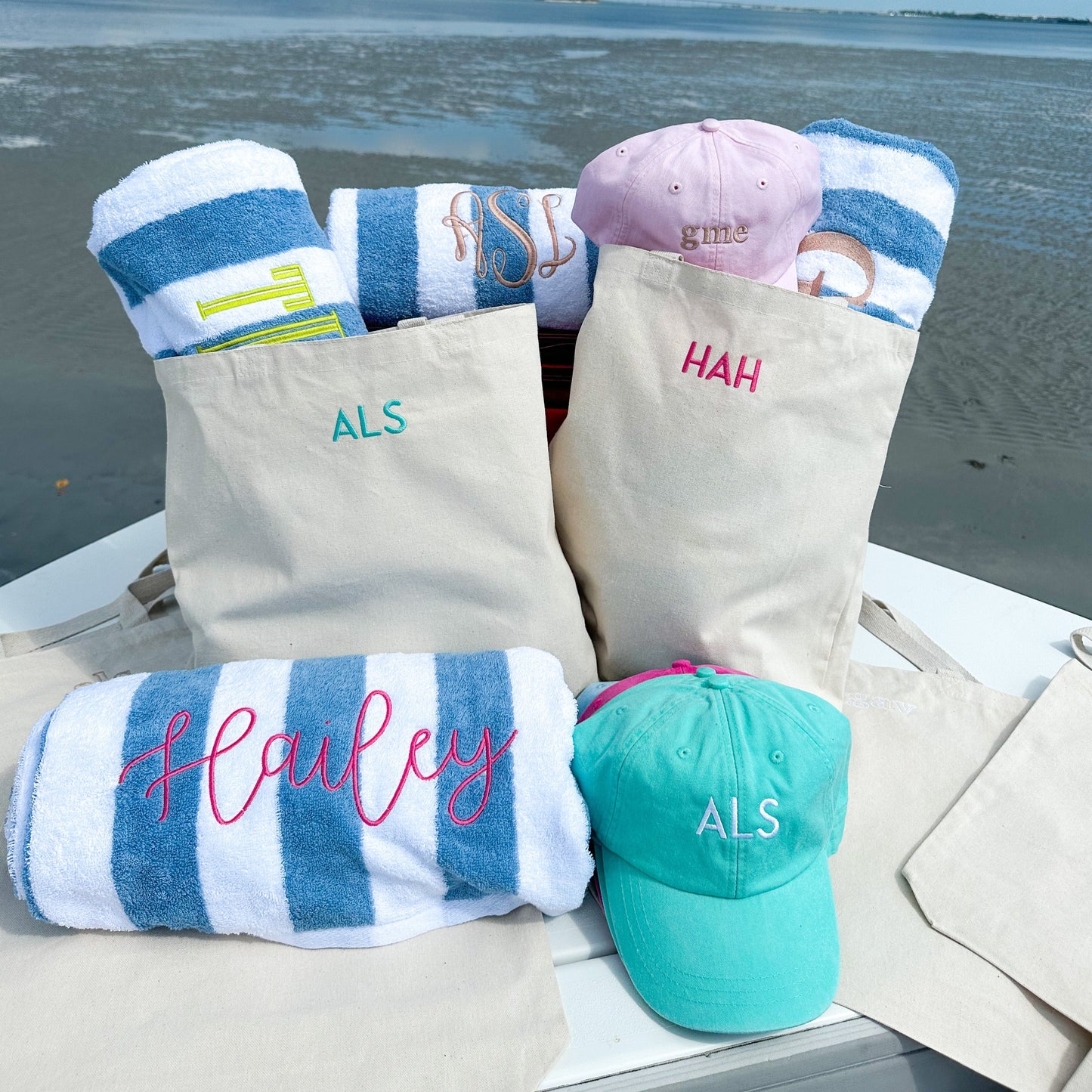 Simple Monogram Tote