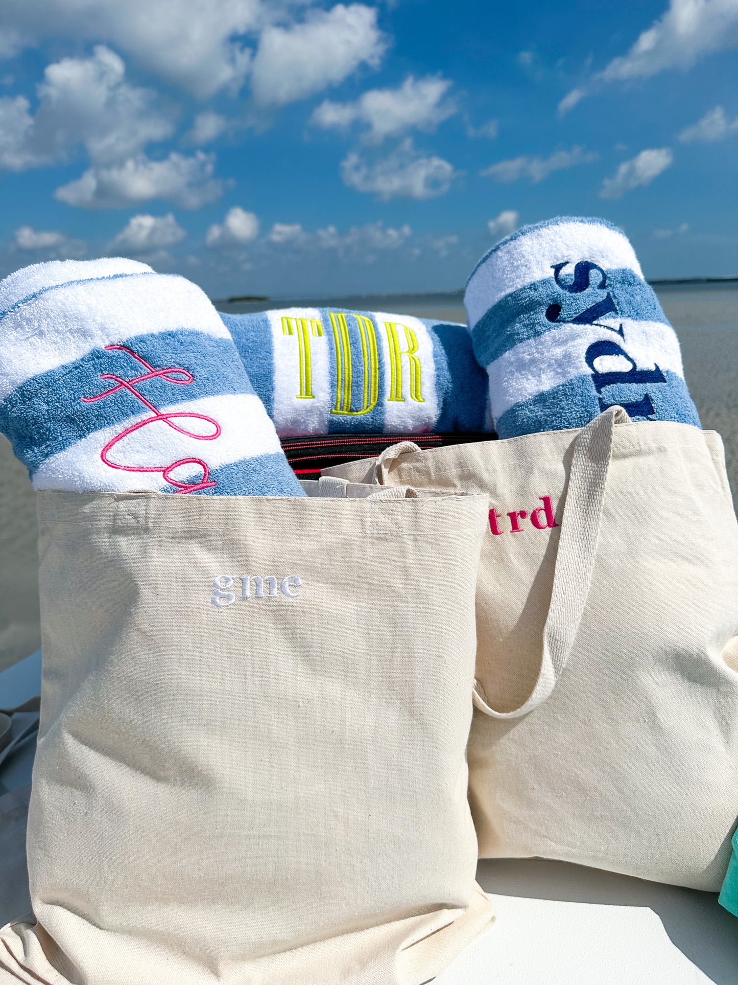 Simple Monogram Tote