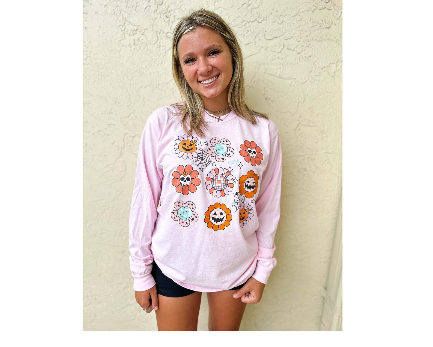 Pumpkin Flowers Fall Retro Vintage Graphic Tee