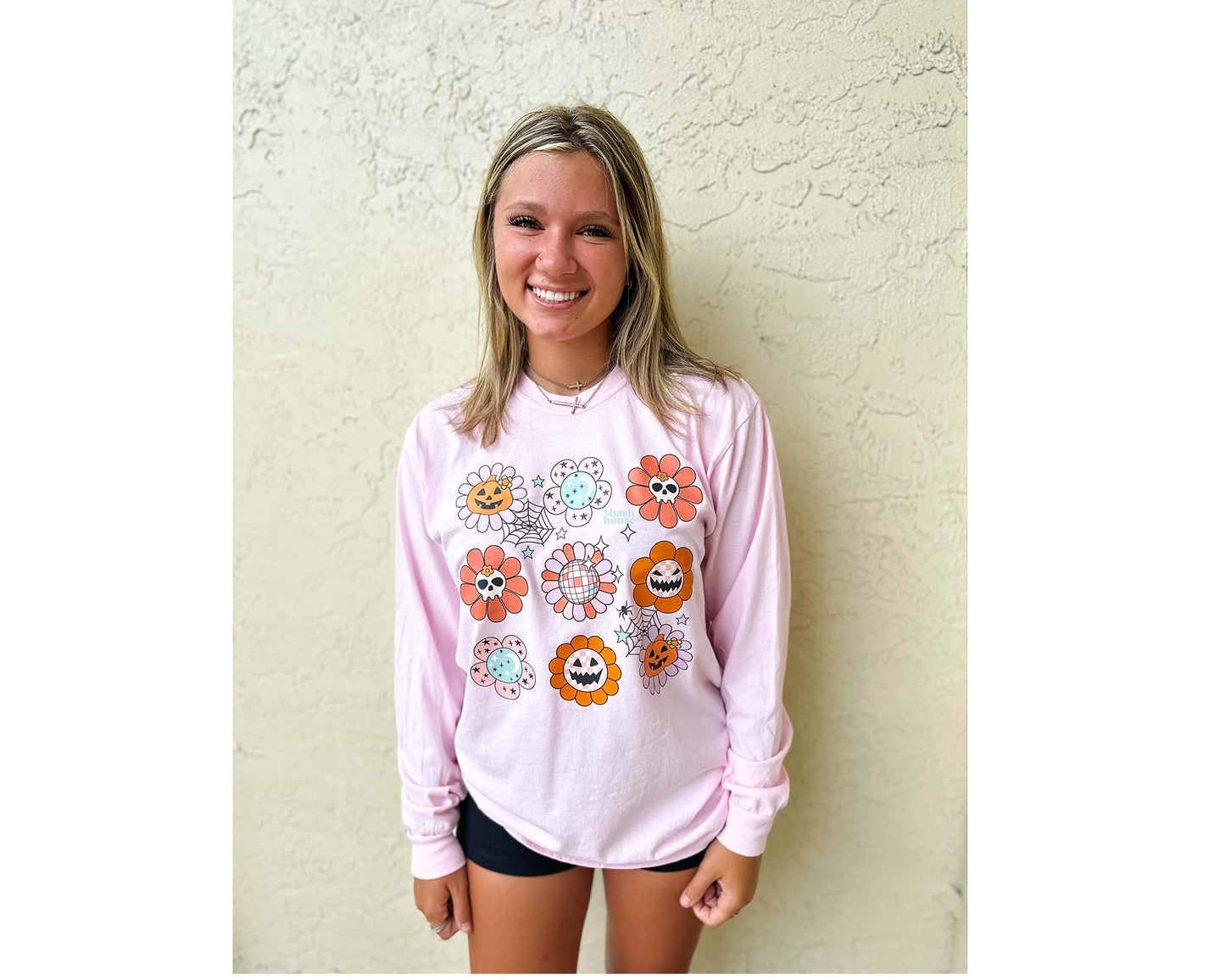 Pumpkin Flowers Fall Retro Vintage Graphic Tee