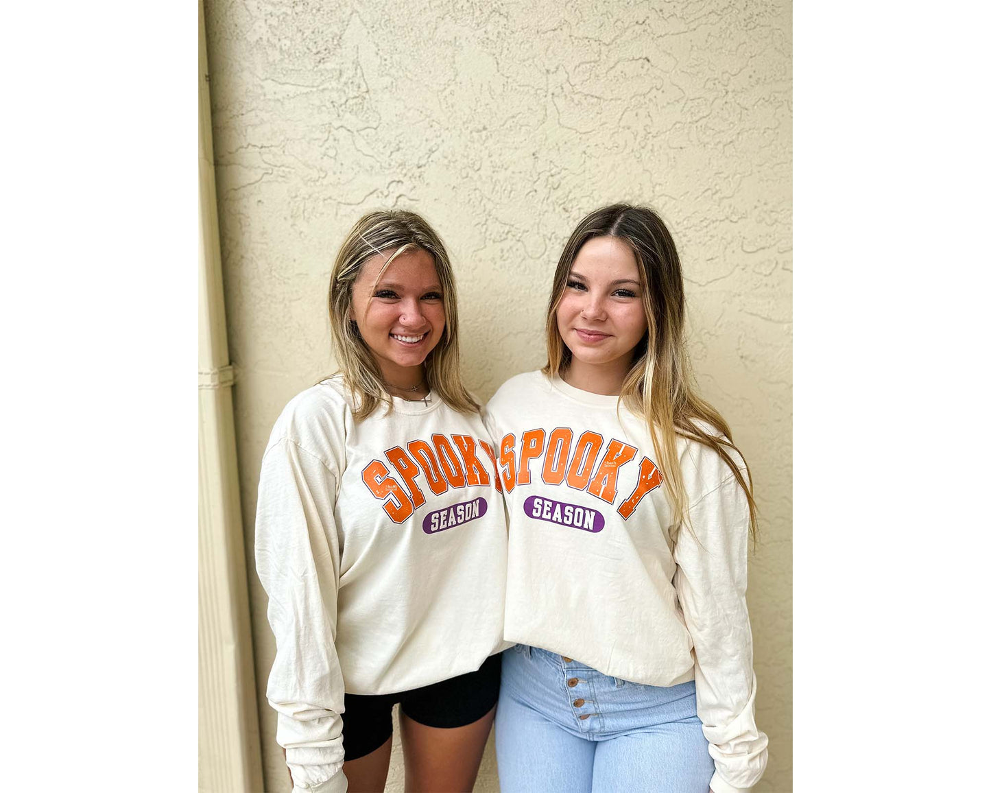 Fall Graphic Tee, Varsity Preppy Spooky Crewneck