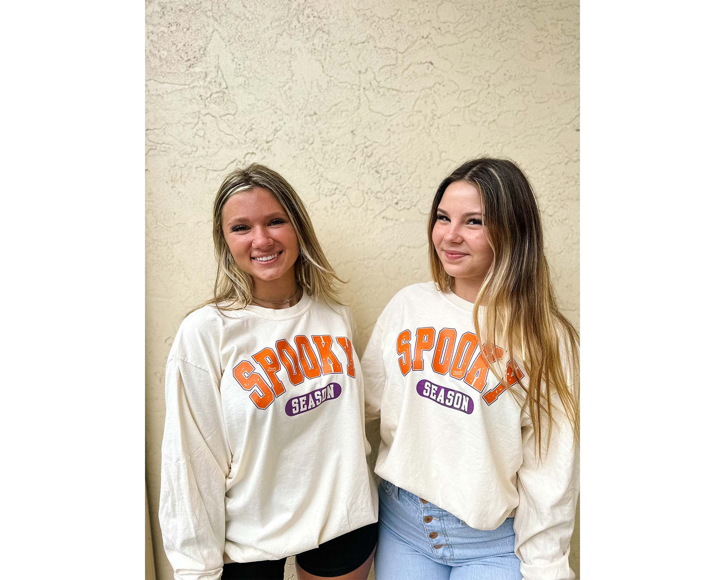 Fall Graphic Tee, Varsity Preppy Spooky Crewneck