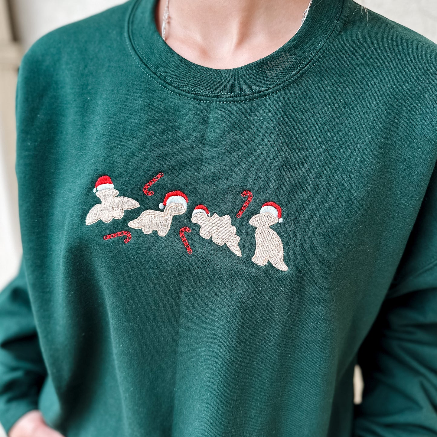Dino Chicken Nuggets Crewneck Sweatshirt